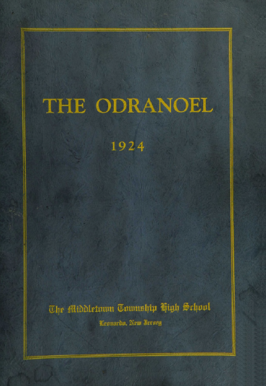 Middletown Township High School Odranoel 1924