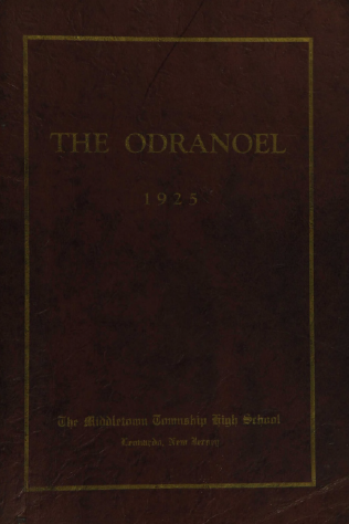 Middletown Township High School Odranoel 1925