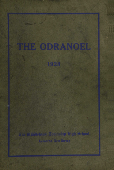 Middletown Township High School Odranoel 1928